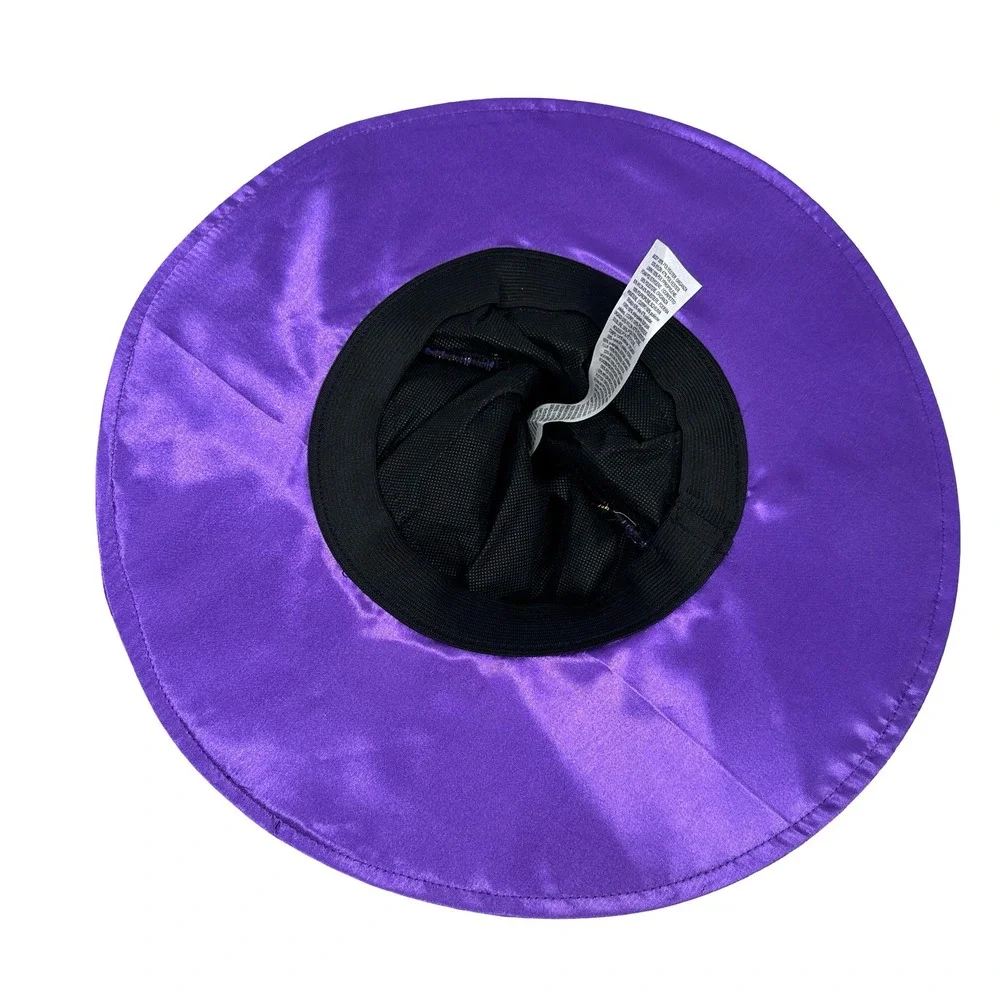 Disney Minnie Mouse Witch Hat Halloween Black Purple Orange Star Bow One Size - Picture 6 of 10